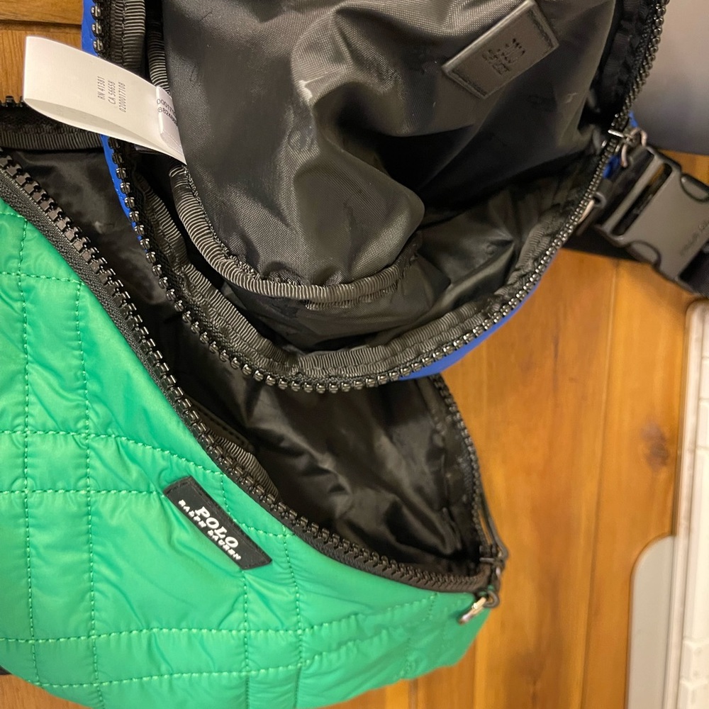 NEW 2 Polo Ralph Lauren Unisex Camden QUILTED PUFFER Fanny Pack/Crossbody - Picture 8 of 9